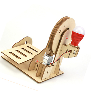 Générateur à pédale OKYN-Y2738, jouet scientifique en bois à faire soi-même - Product Image 1
