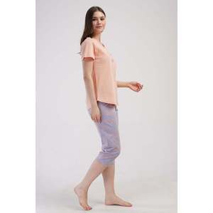 Combinaison de nuit ovale à manches courtes et col rond pour femmes - Product Image 2