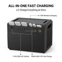 Centrale Électrique Portable 2000W 2764Wh, Générateur Solaire, Batterie Externe, Station d'Énergie Life Po4
