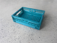 Panier de rangement pliable, empilable, recyclable, écologique en plastique PP maillé