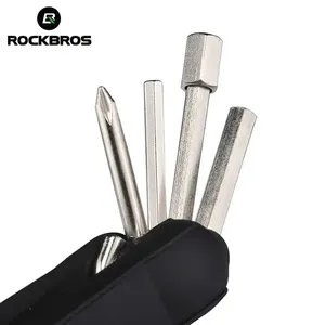 1 बाइक मल्टीफंक्शनल मिनी सेट किट में रॉकेब्रोस 12 में 1 बाइक बहुक्रियाशील मिनी सेट ब्लैक साइकिल मरम्मत तह उपकरण - Product Image 3