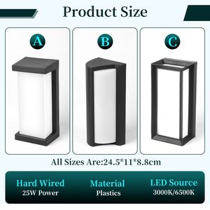 <span class=keywords><strong>Lampada</strong></span> da Parete LED Quadrata Canmeijia 25W per Esterni, Impermeabile in Plastica, Illuminazione Crepuscolare per Portico/Lampade da Parete LED per Esterni/Illuminazione da <span class=keywords><strong>Esterno</strong></span> - Product Image 6