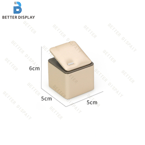Ensemble de présentoirs à bijoux haut de gamme couleur or champagne pour comptoir, pour boutique de bijouterie - Product Image 5