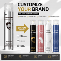 OEM ODM 420ml Laque pour cheveux en aérosol, tenue forte, protection thermique, texturisante pour cheveux bouclés et secs, étiquette privée, logo personnalisé