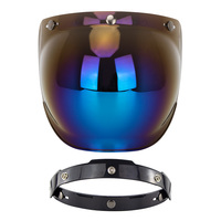 Nouvelles couleurs pour les visières de casque, boucliers à bulles pour casque de moto, casque ouvert, masque facial pour casque de moto