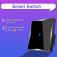 Interruptor Táctil Inteligente LangYeao, Estándar EU/UK, Control Remoto por WiFi con App Tuya, Control por Voz, Temporizador, Modo de Escena, para Automatización del Hogar