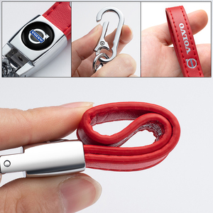 <span class=keywords><strong>Porte</strong></span>-clés en cuir véritable <span class=keywords><strong>Volvo</strong></span> Series <span class=keywords><strong>Porte</strong></span>-clés de voiture imprimé UV Accessoires pour les familles et les propriétaires de voitures Homme et femme présents - Product Image 3