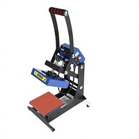 Nouvelle presse à chaud semi-automatique 15x15cm (6x6 po) de haute pression européenne pour l'impression de logos sur col de T-shirt et le transfert par sublimation
