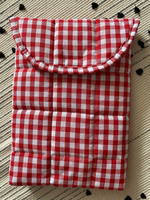 Mode rouge vichy matelassé étui pour ordinateur portable Simple coton matériel pochette pour iPad ordinateur et tablette sacs