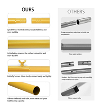 Kit de 3 supports d'arche en métal doré pour décorations de fête d'anniversaire, de remise de diplôme, de célébration de vacances, de cérémonie et d'arche de mariage