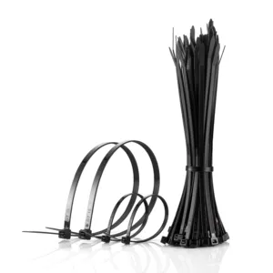 4 Inch black Miniature (18lb) nylon Cable Tie - 500 Pack Zip Ties