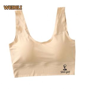 Rộng dây đeo vai dây vest thời trang Tank Top đẹp trở lại phụ nữ băng lụa bọc ngực underware - Product Image 5