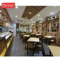 Tavolino Moderno In Legno Cafe Contatore Caffè Bancone Bar Cafe Divano Sedia Attrezzature Cafe Ristorante di Design
