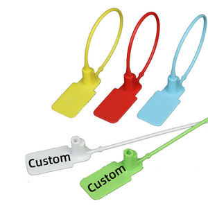 Custom Disposable Eco-Friendly Thickening Plastic <strong>Seal</strong> Lock <strong>Tag</strong> Label for Clothing Shoes Bags-Anti-Theft <strong>Tag</strong> for Garments