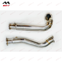 MERTOP B*M*W N54 E60 535i 535XI Acier inoxydable 304 brossé 1,5 mm d'épaisseur, tuyau d'échappement universel pour 2012