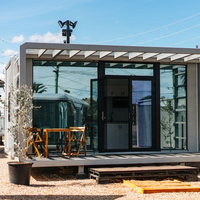 Maison conteneur modulaire préfabriquée en acier étanche, idéale pour bureau ou habitation en terrain inutilisé - Offre Spéciale
