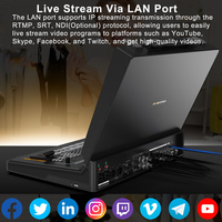 AVMATRIX S8X PLUS 17.3" Mélangeur et Commutateur Audio/Vidéo Portable 8 Canaux SDI/HDMI avec Contrôle PTZ, Diffusion en Continu et Lecture d'Enregistrements