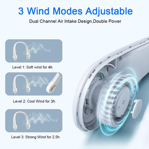 Ventilateurs de cou USB sans pales à vente chaude, ventilateurs portables sans pales, refroidissement de l'<span class=keywords><strong>air</strong></span> portable, silencieux, petit ventilateur de cou extérieur rechargeable - Product Image 2