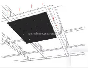 Starlight Headliner fibra óptica luz estrellas LED cielo estrellado estrella <span class=keywords><strong>Luna</strong></span> planeta luz de techo para habitación de niños 600*600mm Panel - Product Image 5