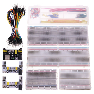Module d'alimentation pour breadboard 3.3V/5V MB102 + Platine d'expérimentation 830 points MB-102 pour <span class=keywords><strong>kit</strong></span> Arduino + 65 fils de liaison en gros - Product Image 4