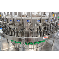 Machine de remplissage automatique de CO2 pour l'embouteillage de boissons gazeuses (eau gazeuse, soda) en verre/métal, avec équipement de capsulage motorisé