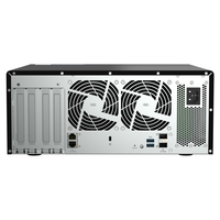 QNAP TS-h1290FX All-Flash NAS 12-Bay U.2 NVMe/SATA, AMD EPYC 8/16-Core, 64GB RAM Penyimpanan Kolaborasi Video