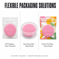 Éponge de maquillage ultra douce JLY Diamond Grid Flocking Air Cushion Puff avec bordure crème pour maquilleurs professionnels, salons de beauté, OEM personnalisé