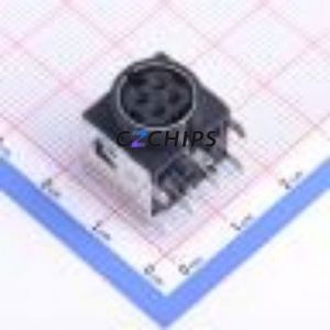 HYC01-MDC402-134B Circular DIN Connector Through hole Component (THT) Connector 4P Female Right Angle Insert 7.5A - Product Image 1