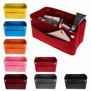 Organisateur de sac à cosmétiques en feutre polyester noir sur mesure, doux, épaisseur 3 mm - Product Image 3