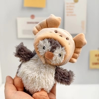 Chapeau de pinguin cacahuète de 11 cm, doux et mignon, avec cape, accessoire de tête pour poupée, vêtements JellyCat
