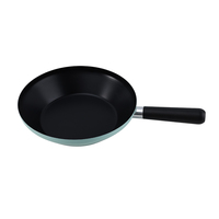 Sartén de 22/24 cm Compatible con Inducción, Libre de PFOA, Apta para Todas las Estufas, Antiadherente, con Tapa de Vidrio