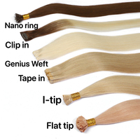 Extensions de cheveux humains invisibles 100% naturels, qualité supérieure, pointes épaisses, nouvelle tresse Genius Weft nouée à la main, vente en gros d'usine