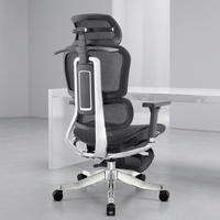 Chaise de bureau en maille durable chaise ergonomique à dossier haut en maille pour ordinateur avec métrage