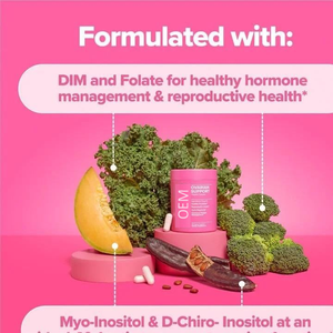 Suplemento enzimático de apoyo a la salud ovárica JP FLO para equilibrio hormonal de mujeres con DIM Myo Inositol D Chiro Inositol - Product Image 4