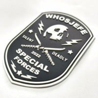 Patch PVC personnalisé en forme de crâne tactique, design « Forces Spéciales 2022 », badge promotionnel pour les fans militaires