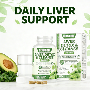 Capsules de soutien hépatique premium 28-en-1 : Formule détox complète au chardon-marie et au vinaigre de cidre de pomme – Complément détoxifiant du fabricant - Product Image 3