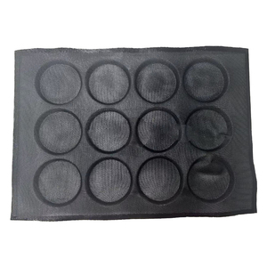 Molde de silicona para panecillos de hamburguesa, apto para microondas, bandeja de silicona para hornear panecillos de hamburguesa - Product Image 1