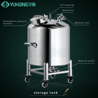 Réservoir vertical 304 316 de 50L, 100L, 200L, 500L, 1000L