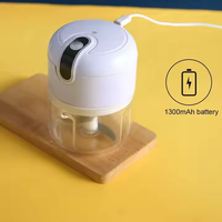 Penggiling Bawang Putih Mini Elektrik Laris Manis, Pencacah, Penghancur, Pengolah Makanan, Penggiling Bawang Tahan Lama, Aksesoris Rumah dan Dapur