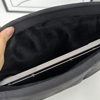 Housse d'ordinateur portable en polyester écologique avec logo personnalisé, faible MOQ, étui de protection en peluche imperméable et portable pour voyages d'affaires