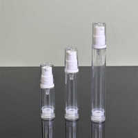 Résistant de luxe 5ml 10ml 15ml flacon à pompe sans air pour cosmétiques avec pompe 5ml 10ml 15ml