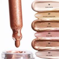 Nouvelles gouttes de surligneur liquide, sérum éclat naturel haute brillance, illuminateur scintillant pour le visage et le corps, marque privée OEM