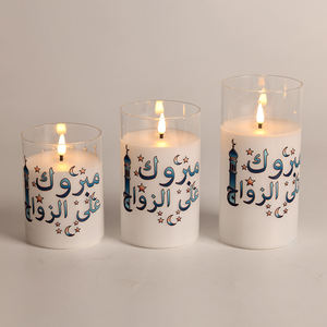 เทียน LED รูปทรงเสา ของตกแต่งเทศกาลอีดมูบาร็อค สไตล์ตะวันออกกลาง สำหรับชาวมุสลิม ลดราคาพิเศษ - Product Image 6