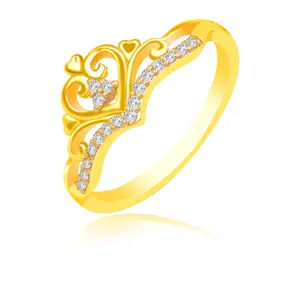 订婚婚戒，大钻戒珠宝女，价格便宜24k金戒指锆石宝石戒指镀金