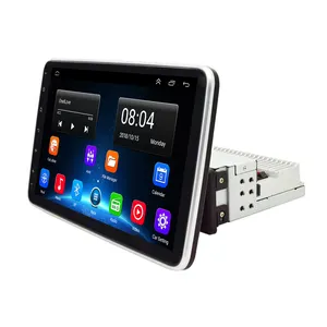 High quality 9/10 inch multimedia 1 single 2 double din car stereo audio retractable car radio gps player with android system