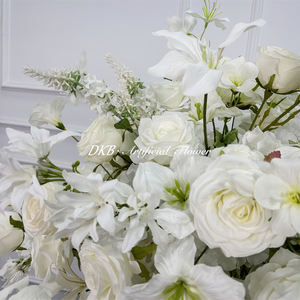 Décorations florales pour événements festifs, boule de fleurs personnalisable, boule de fleurs en soie rose, centre de table - Product Image 4