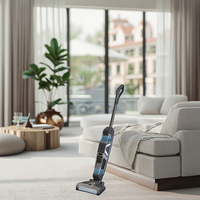 Nettoyeur de tapis sans fil intelligent à faible bruit, rechargeable, avec batterie, aspirateur humide/sec pour sols en béton domestiques