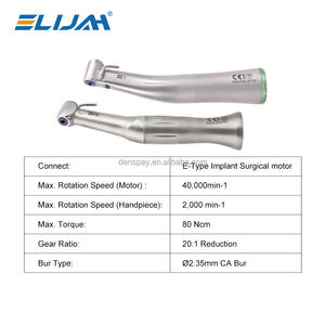 Pieza de Mano para Implantes Dentales ELIJAH Contra Ángulo 20:1 con Botón de Presión Turbina de Aire para Cirugía de Implantes Pieza de Mano de Baja Velocidad - Product Image 4