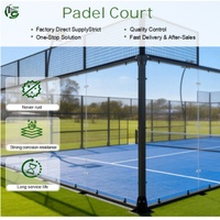 Entrega en 14 Días, Cancha Deportiva OEM/ODM, Solución Integral para Canchas Deportivas, Cancha de Tenis de 10x20m, Cancha de Pádel con Césped Artificial, Acero Galvanizado en Caliente y Luz LED
