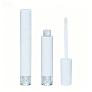 Tube de brillant à lèvres populaire de 4 ml avec logo personnalisé, emballage cosmétique en plastique avec bouchon à vis pour rouge à lèvres, vente en gros - Product Image 1